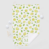 Serviette de golf personnalisée avec monogramme et (En situation)