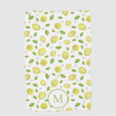 Serviette de golf personnalisée avec monogramme et (Devant)