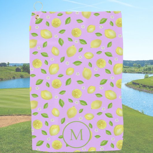 Serviette de golf personnalisée avec monogramme et