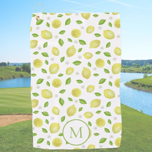 Serviette de golf personnalisée avec monogramme et