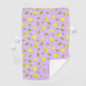 Serviette de golf personnalisée avec monogramme et (En situation)