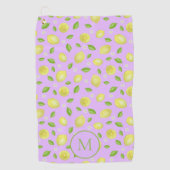 Serviette de golf personnalisée avec monogramme et (Devant)