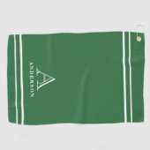 Serviette de golf personnalisée avec monogramme mo (Horizontal)
