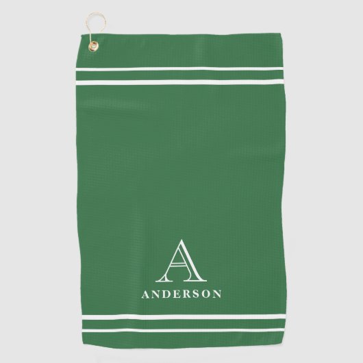 Serviette de golf personnalisée avec monogramme mo (Devant)