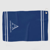 Serviette de golf personnalisée avec monogramme mo (Horizontal)