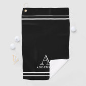 Serviette de golf personnalisée avec monogramme mo (En situation)