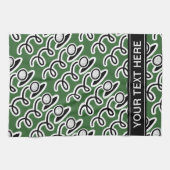 Serviette de golf personnalisée avec motif de golf (Horizontal)