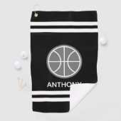 Serviette de golf personnalisée avec nom et logo d (En situation)
