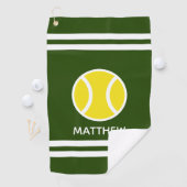 Serviette de golf personnalisée avec nom et logo d (En situation)