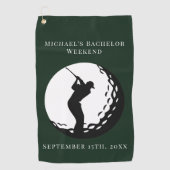 Serviette de golf personnalisée | Bachelor Golf We (Devant)