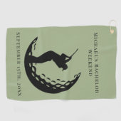 Serviette de golf personnalisée | Bachelor Golf We (Horizontal)