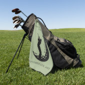 Serviette de golf personnalisée | Bachelor Golf We (Vert)
