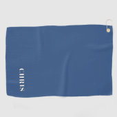 Serviette de golf personnalisée Deja Vu Blue (Horizontal)