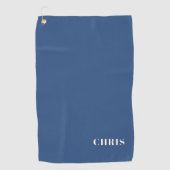 Serviette de golf personnalisée Deja Vu Blue (Devant)