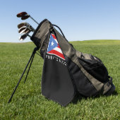 Serviette de golf personnalisée, drapeau de Porto (Vert)