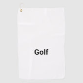 Serviette de golf personnalisée en microfibre "Gol (Devant)