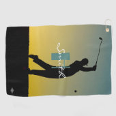 Serviette de golf personnalisée HAMbyWG (Horizontal)