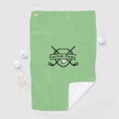 Serviette de golf personnalisée - Monogramme/Photo (En situation)