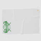 Serviette de golf personnalisée - Nom et conceptio (Horizontal)