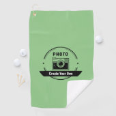 Serviette de golf personnalisée – Nom ou photo per (En situation)