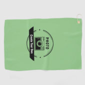 Serviette de golf personnalisée – Nom ou photo per (Horizontal)