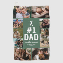 Serviette de golf personnalisée "Papa numéro 1" av