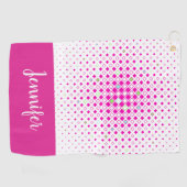 Serviette de golf personnalisée par motif (Horizontal)