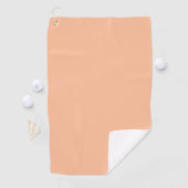 Serviette de golf personnalisée Peach Fuzz (En situation)