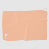 Serviette de golf personnalisée Peach Fuzz (Horizontal)