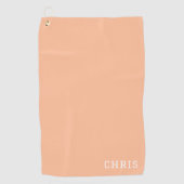 Serviette de golf personnalisée Peach Fuzz (Devant)