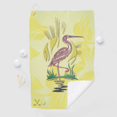 Serviette de golf personnalisée Pelican Bird (En situation)