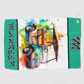 Serviette de golf personnalisée pour dames (Horizontal)