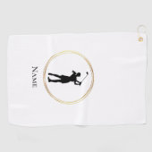 Serviette de golf personnalisée pour femme Golfer  (Horizontal)
