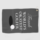 Serviette de golf personnalisée pour le golfeur le (Horizontal)