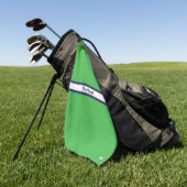 Serviette de golf personnalisée verte HAMbWG (Vert)