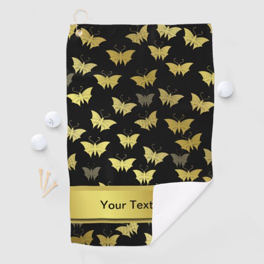 Serviette De Golf personnalisées, modèles, papillons, papillons, (En situation)