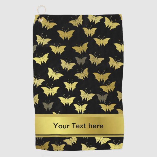 Serviette De Golf personnalisées, modèles, papillons, papillons, (Devant)