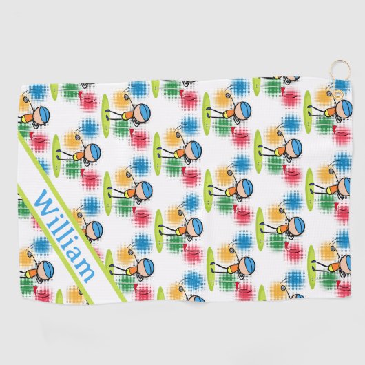 Serviette De Golf Personnaliser (Horizontal)