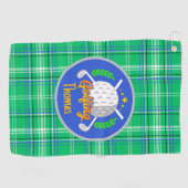 Serviette De Golf Personnaliser Golf Green (Horizontal)