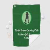Serviette De Golf Personnaliser Ladies League Golf Towel (En situation)