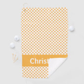 Serviette De Golf Personnaliser le Motif de fruits orange (En situation)