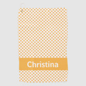 Serviette De Golf Personnaliser le Motif de fruits orange (Devant)