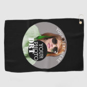 Serviette De Golf Personnaliser votre texte Monogramme Votre image s (Horizontal)