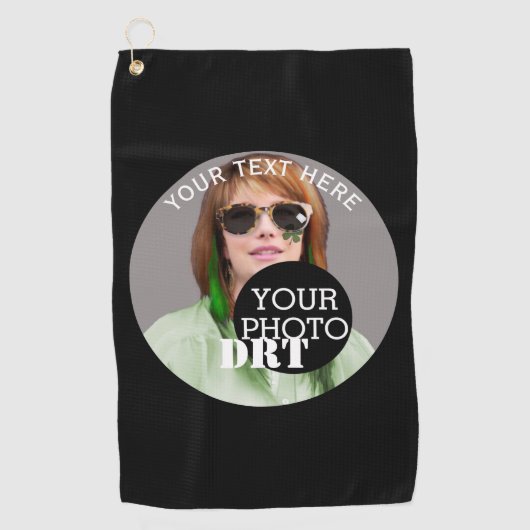 Serviette De Golf Personnaliser votre texte Monogramme Votre image s (Devant)