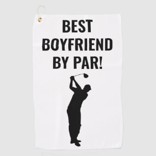 Serviette De Golf Petit Ami du Meilleur Golfeur Lettre Par Sports