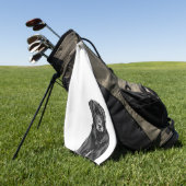 Serviette De Golf Petit Labrador Chien noir Chien Chien Chien Chien (Vert)