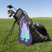 Serviette De Golf Petit Monstre Bleu Mignon (Vert)