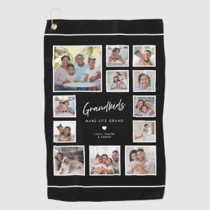 Serviette De Golf Petits-enfants rendent la vie grandiose 12 Grille