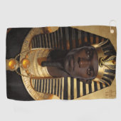 Serviette De Golf Pharaoh Energy — Ancient African King Modern Art (Horizontal)