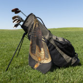 Serviette De Golf Pharaoh Energy — Ancient African King Modern Art (Vert)